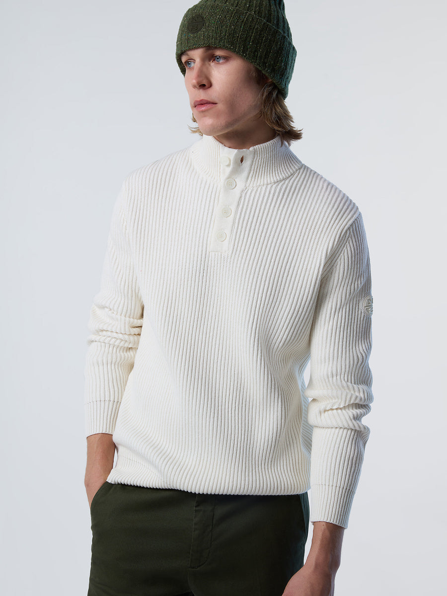 2 | Marshmallow | half-button-5gg-knitwear-699870