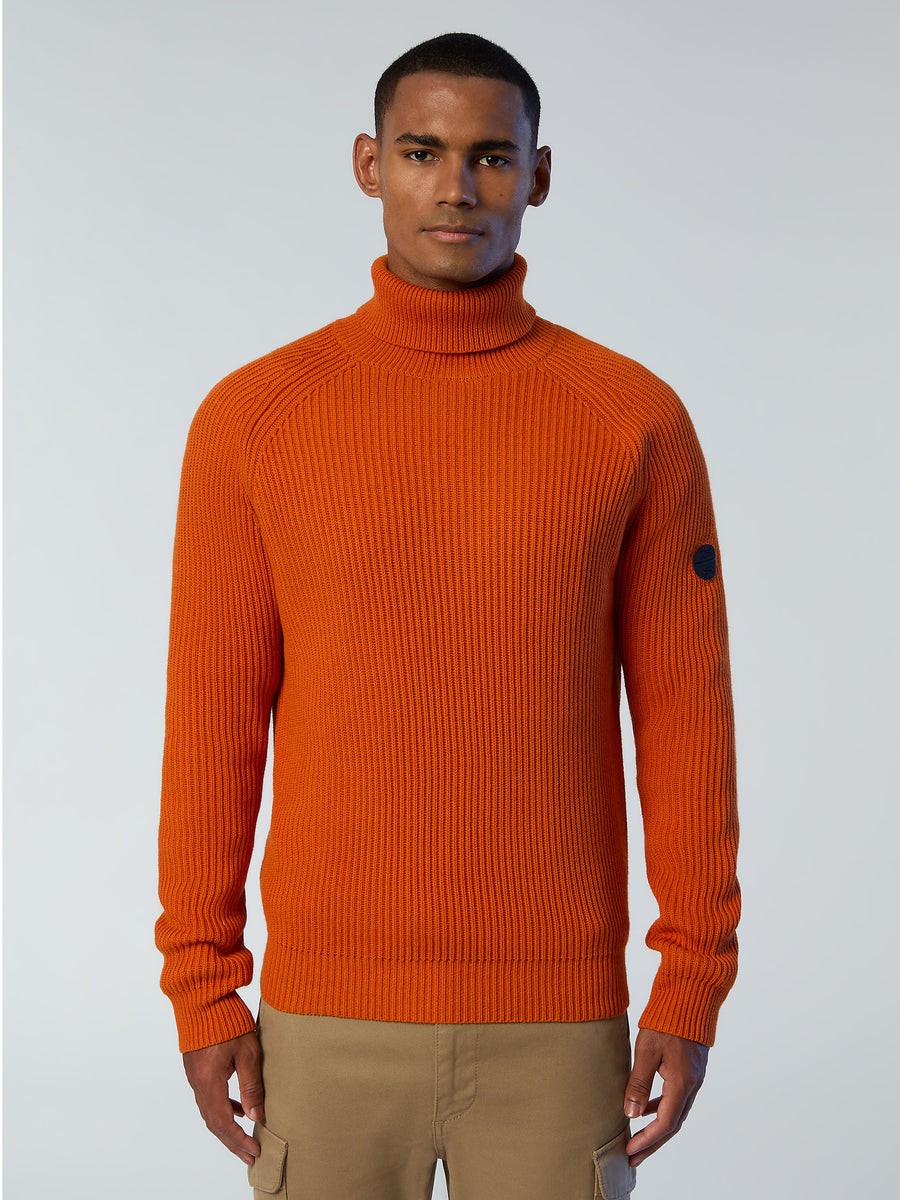 Ribbed turtle-neck sweater | North Sails