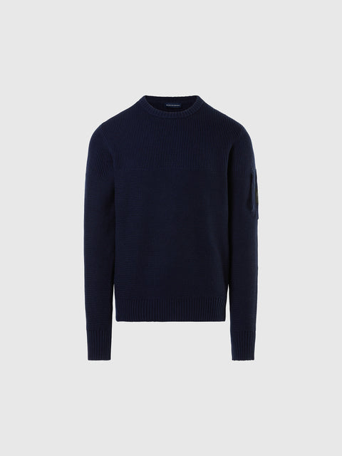 hover | Navy blue | crewneck-7gg-knitwear-699872