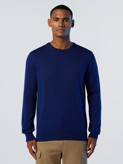 1 | Ocean blue | crewneck-12gg-knitwear-699892