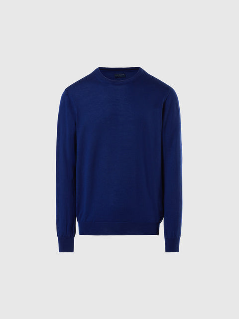 hover | Ocean blue | crewneck-12gg-knitwear-699892
