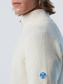 6 | Marshmallow | half-zip-7gg-knitwear-699898