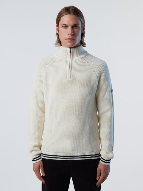 1 | Marshmallow | half-zip-7gg-knitwear-699898