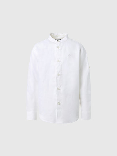 hover | White | shirt-sl--mandarin-collar-764142