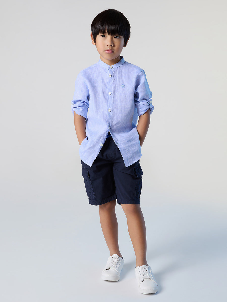 5 | Light blue | shirt-sl--mandarin-collar-764142