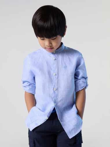 2 | Light blue | shirt-sl--mandarin-collar-764142