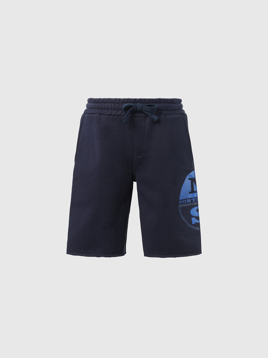 hover | Navy blue | shorts-sweatpants-with-graphic-775366