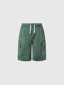hover | Military green | cargo-shorts--with-elastic-waist-775371