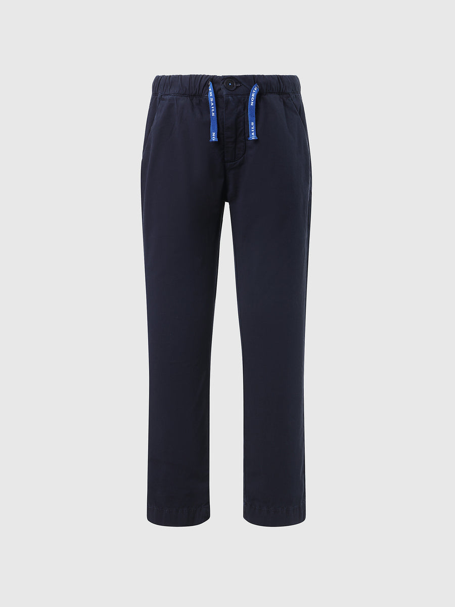 hover | Navy blue | chino-pant-with-elastic-waist-775373