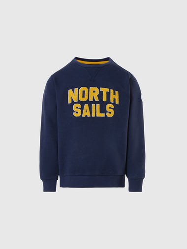 hover | Navy blue | crewneck-sweatshirt-with-graphic-794428