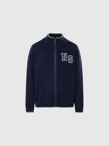 hover | Navy blue | full-zip-12gg-knitwear-796171