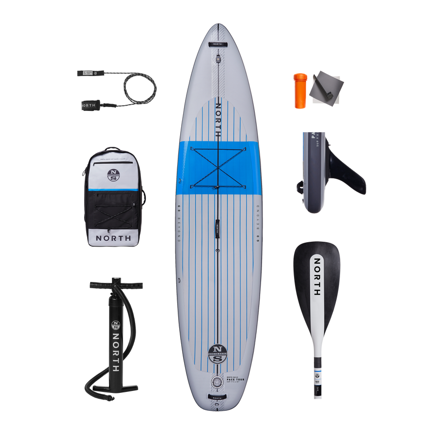 2 | Sky Grey | North Pace Tour SUP Inflatable Package